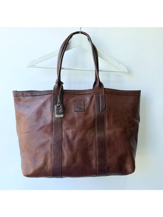 Frye Handbags - Frye Sylvia Large Travel Tote Handbag Brown Leather